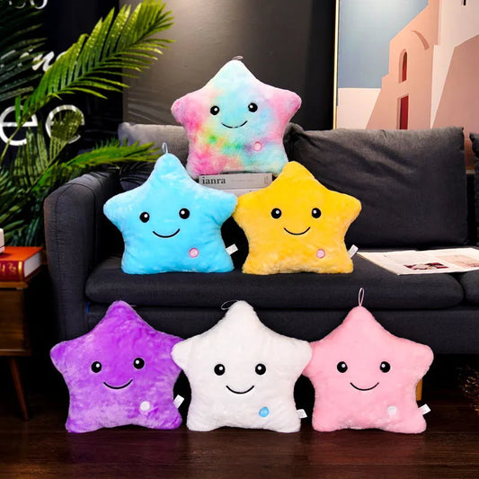 24*22cm Stars Cushion Led Light Toys Gift For Kids Children