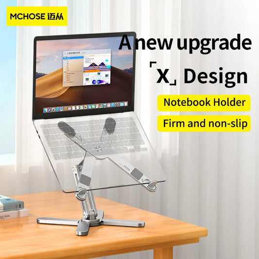 360°Rotatable Laptop Stand Height Adjustable Desktop Bed